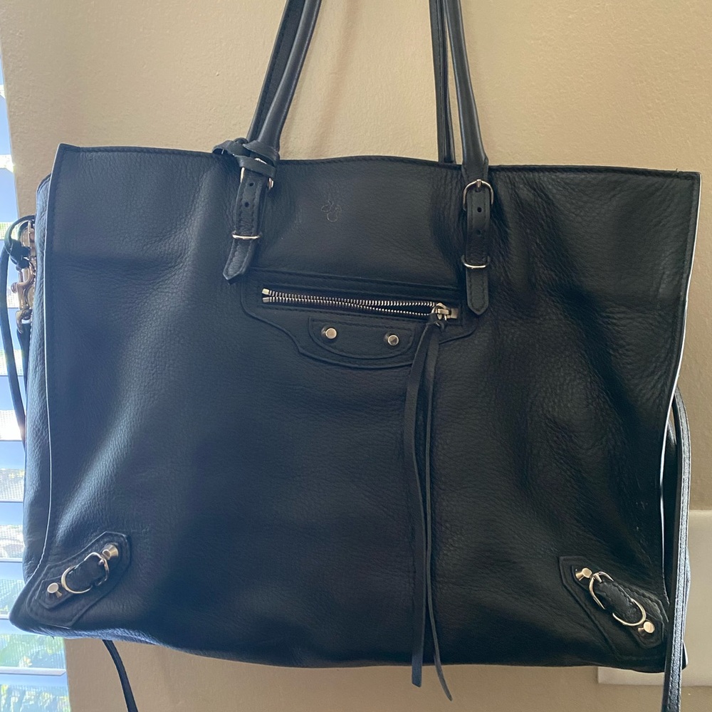 Black leather BALENCIAGA tote